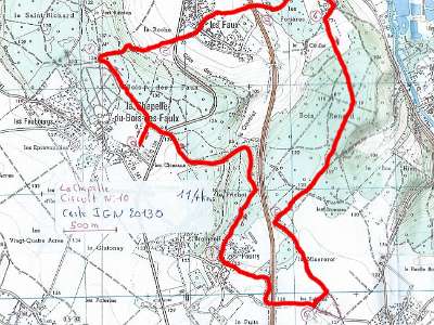 Plan Circuit 10 Apres-midi  -->  Boucle après-midi (11.4 kms)