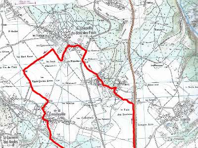 Plan Circuit 2 Le matin  -->  Boucle du matin (12.4 kms)