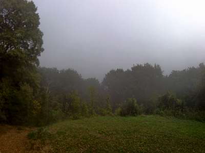 20161022 130538A  -->  Photo prise 4 jours avant, lors de la reconnaissance. Un peu dans la brume . . .